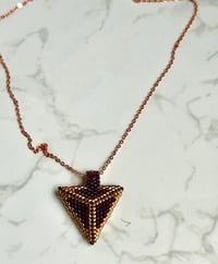 Image 3 of Triangle 3D Rose Gold RW, Two Side