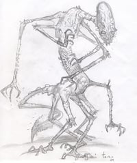 Men in Black original art: Alien001