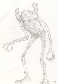 Men in Black original art: Alien003