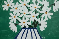 Image 4 of lienzo florero margaritas I