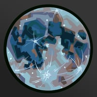 Image 1 of The Moon - Original Painting, 36" Round