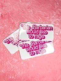 Image 3 of Barbiebarian Sticker