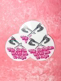 Image 5 of Barbiebarian Sticker