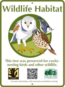 Image of Wildlife Habitat Snag Signs