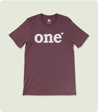 One Love Unisex Short Sleeve Tee-Maroon