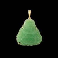 Image 1 of 10 K Classic Happy Buddha Pendant 