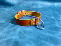 Image 1 of Brown Leather Collar (1") - BDSM