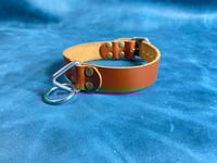 Image 2 of Brown Leather Collar (1") - BDSM