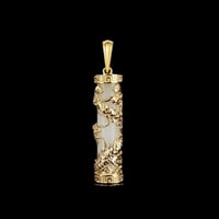 Image 1 of 10K Victorious Dragon Cylinder Pendant