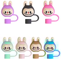 Image 2 of Labubu The Monsters Straw Covers 1-9Pieces | 9 Colors