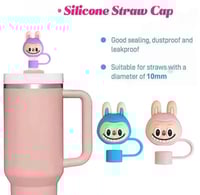 Image 15 of Labubu The Monsters Straw Covers 1-9Pieces | 9 Colors