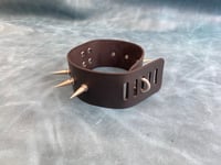 Image 2 of Spiked leather collar (2") - BDSM