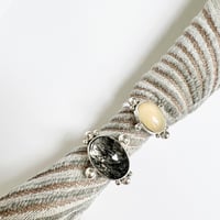 Image 4 of Opal Satalite Coctail Ring- Silver