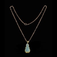 Image 2 of Kuan Yin On Lotus Pendant (Particially Iced)