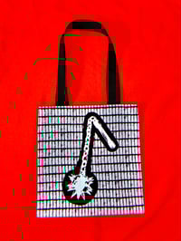Image 2 of B&W Flail Tote Bags