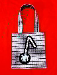 Image 1 of B&W Flail Tote Bags