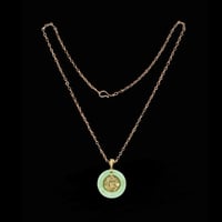 Image 2 of 10K Kowloon Dragon Center Pendant With Pearl 