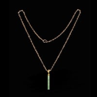 Image 2 of 10K Long Cylinder Pendant 