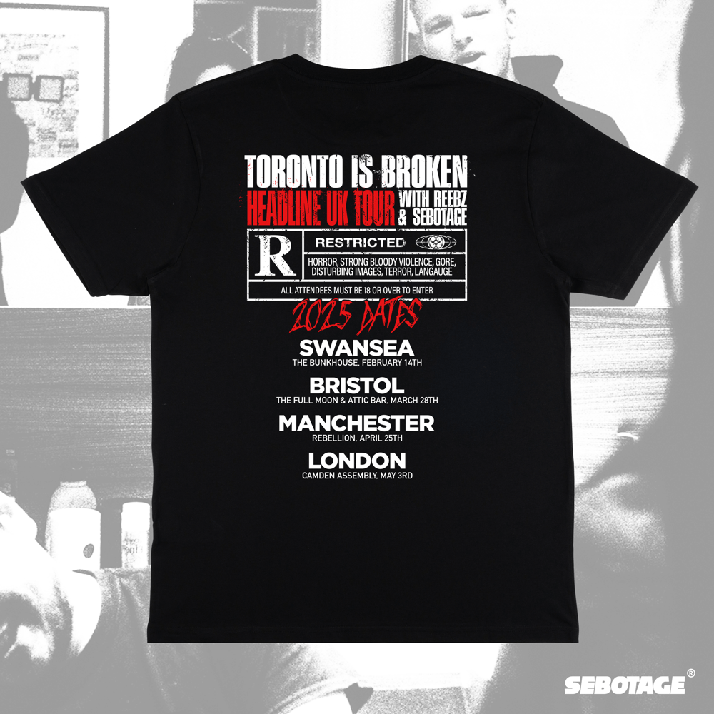 Image of TORONTOISBROKEN Tour Tee - "BREED" / Black
