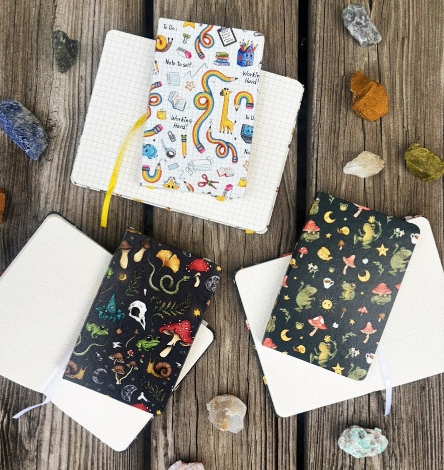 Image of Patterned mini notebooks / sketchbooks