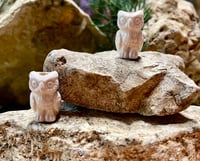 Image 8 of Owl Beads Peruvian Ceramic Bird Beads Choose Solid Color or Mixed Colors 10 or 14 beads