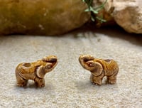 Image 6 of Elephant Beads Peruvian Ceramic Large Hole Elephant Beads 18mm x 10mm 10 beads Choose From 5 Colors