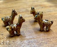 Image 2 of Llama Beads Peruvian Ceramic Large Hole Llama Beads Alpaca 22x20x10mm 10 beads Choose from 5 Colors 