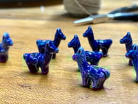 Image 7 of Llama Beads Peruvian Ceramic Large Hole Llama Beads Alpaca 22x20x10mm 10 beads Choose from 5 Colors 
