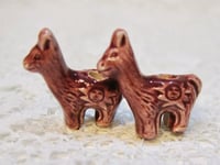 Image 3 of Llama Beads Peruvian Ceramic Large Hole Llama Beads Alpaca 22x20x10mm 10 beads Choose from 5 Colors 