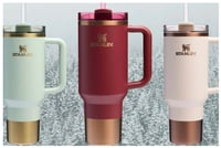 Image 6 of Stanley™️ The Holiday Quencher H2.0 FlowState 40 Oz. Tumbler | Gilded Sugar