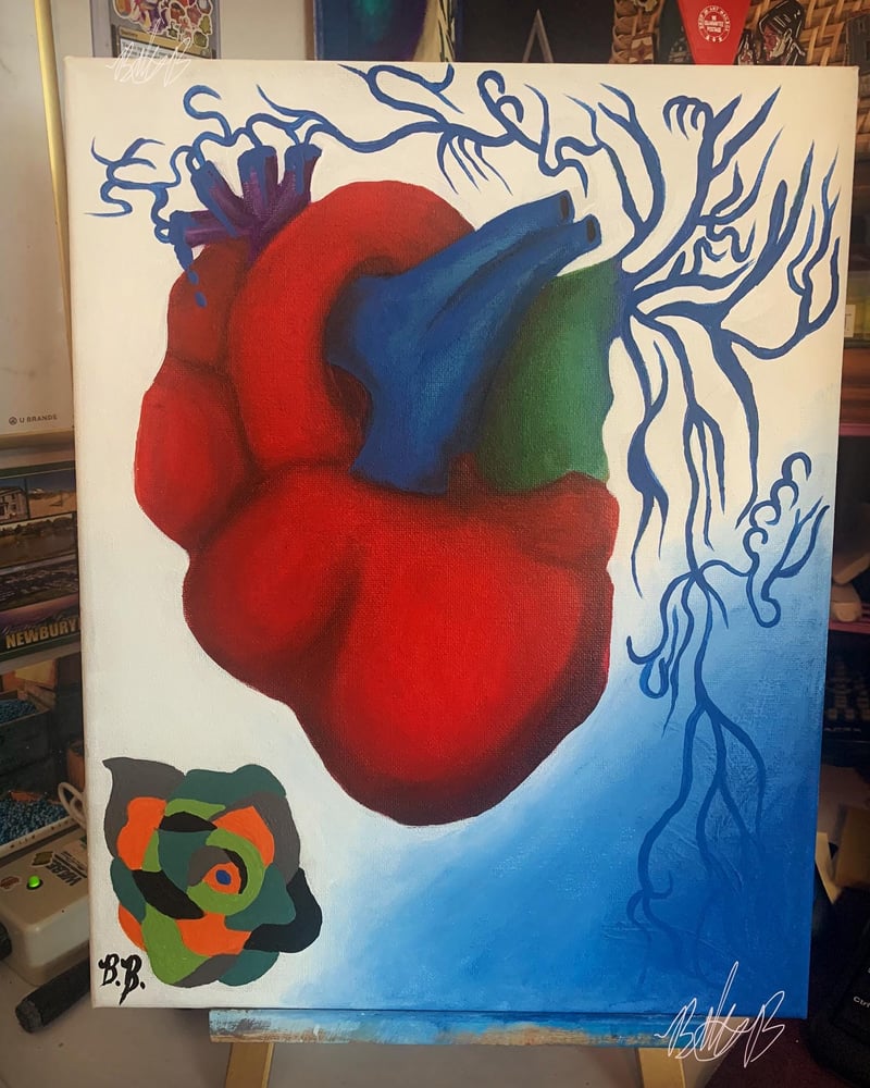 Image of Stranger Heart - Acrylic Painting