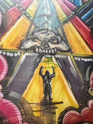 CONWAY THE MACHINE GREETINGS EARTHLING - 1 of HAND PAINTED COVER. TEST PRESSING