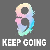 Image 2 of Keep Going Semi Colon Mental Health shirt