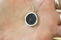 Image 4 of Ancient Bronze Coin Sterling Silver Necklace