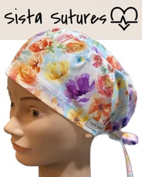 Image 4 of Floral Scrub Hats