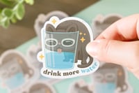 Hydrate Cat: Drink More Water (Self-Care Series) - Sticker
