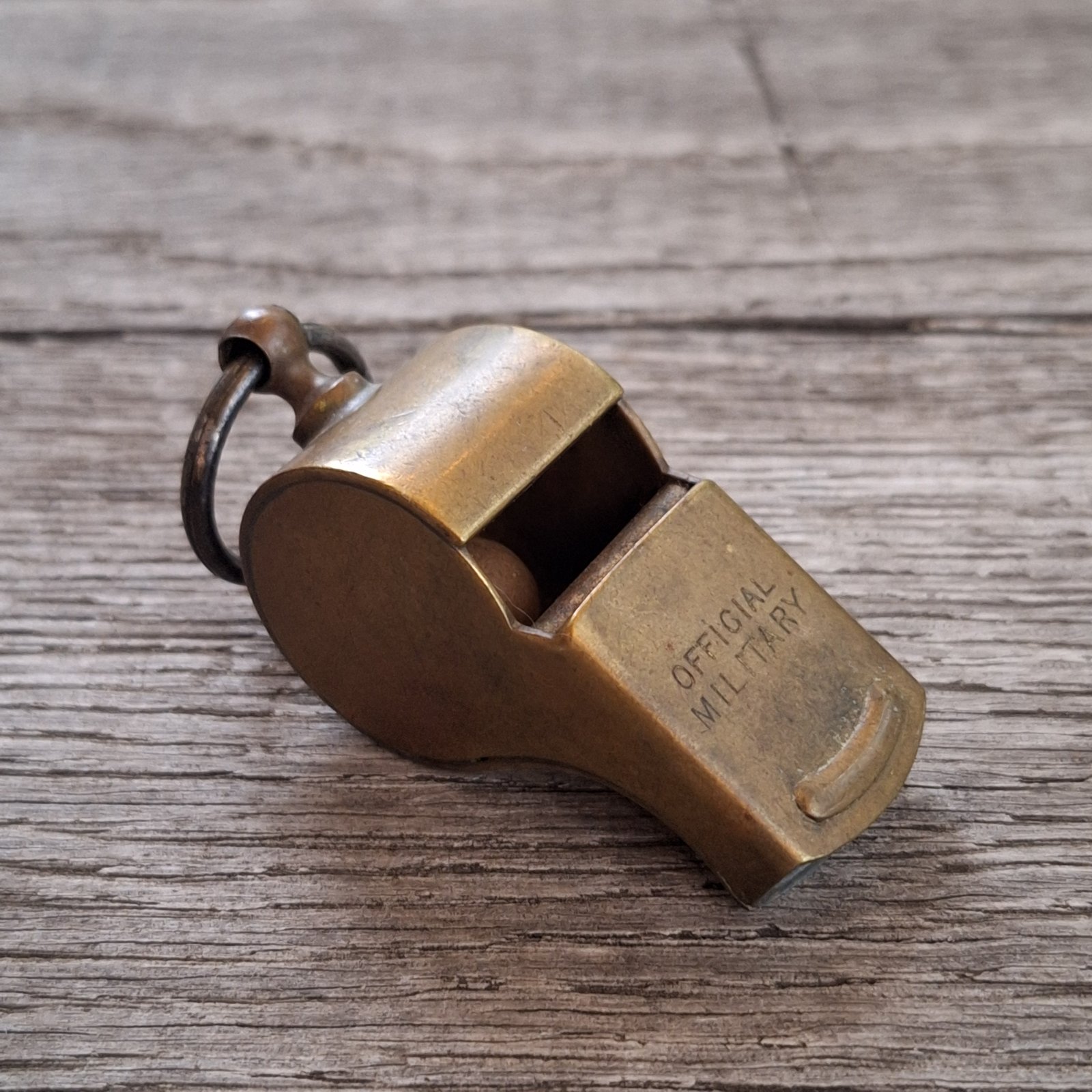 Military Brass Whistle, c. 1940s | Man of Vintage