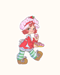 Strawberry Girl Sticker 