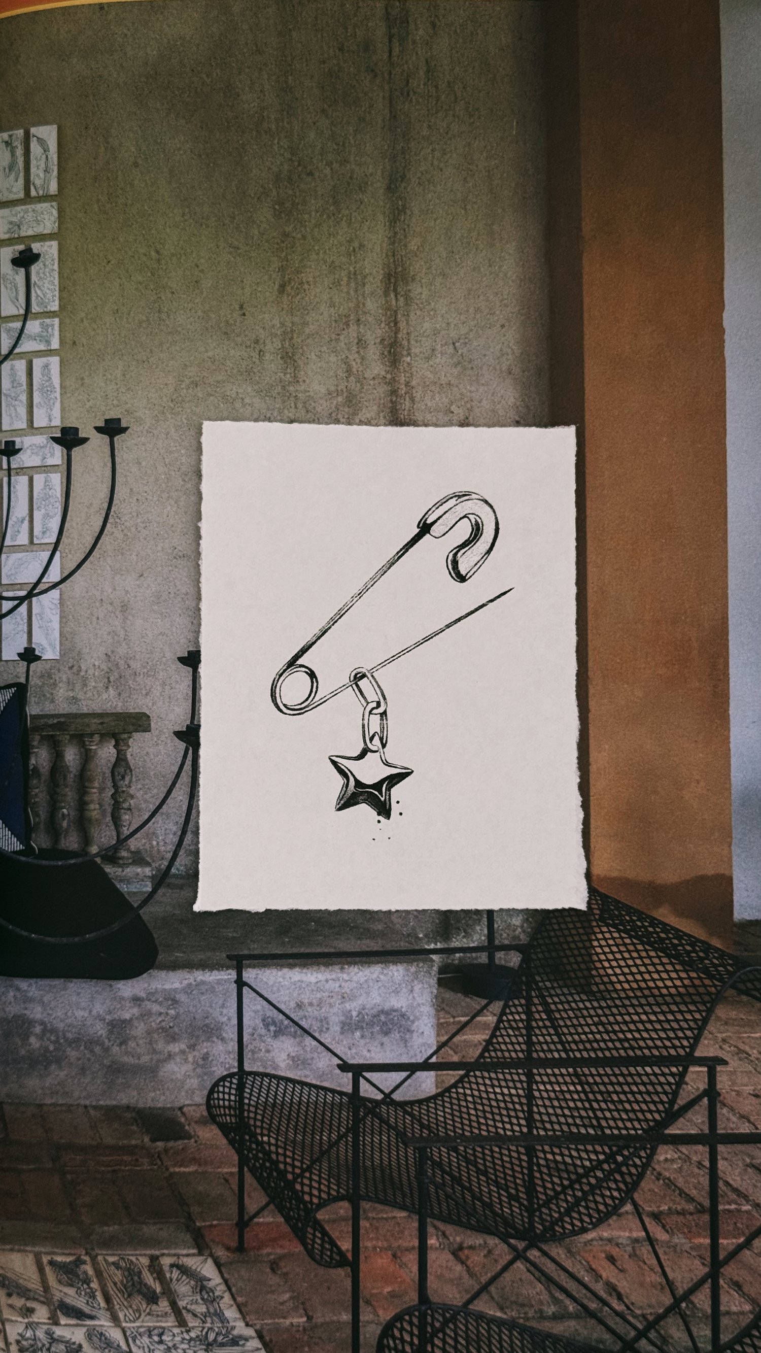 Star Safety Pin #001