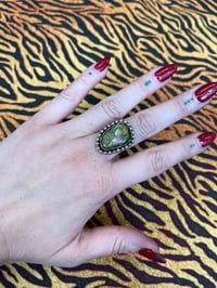Image 2 of Ring oder Kette aus Sterlingsilber mit grünem Unakite