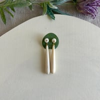 Image 1 of Pendiente Lágrima de Hueso-