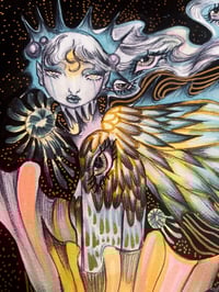 Image 2 of Wanderer original on A4 paper
