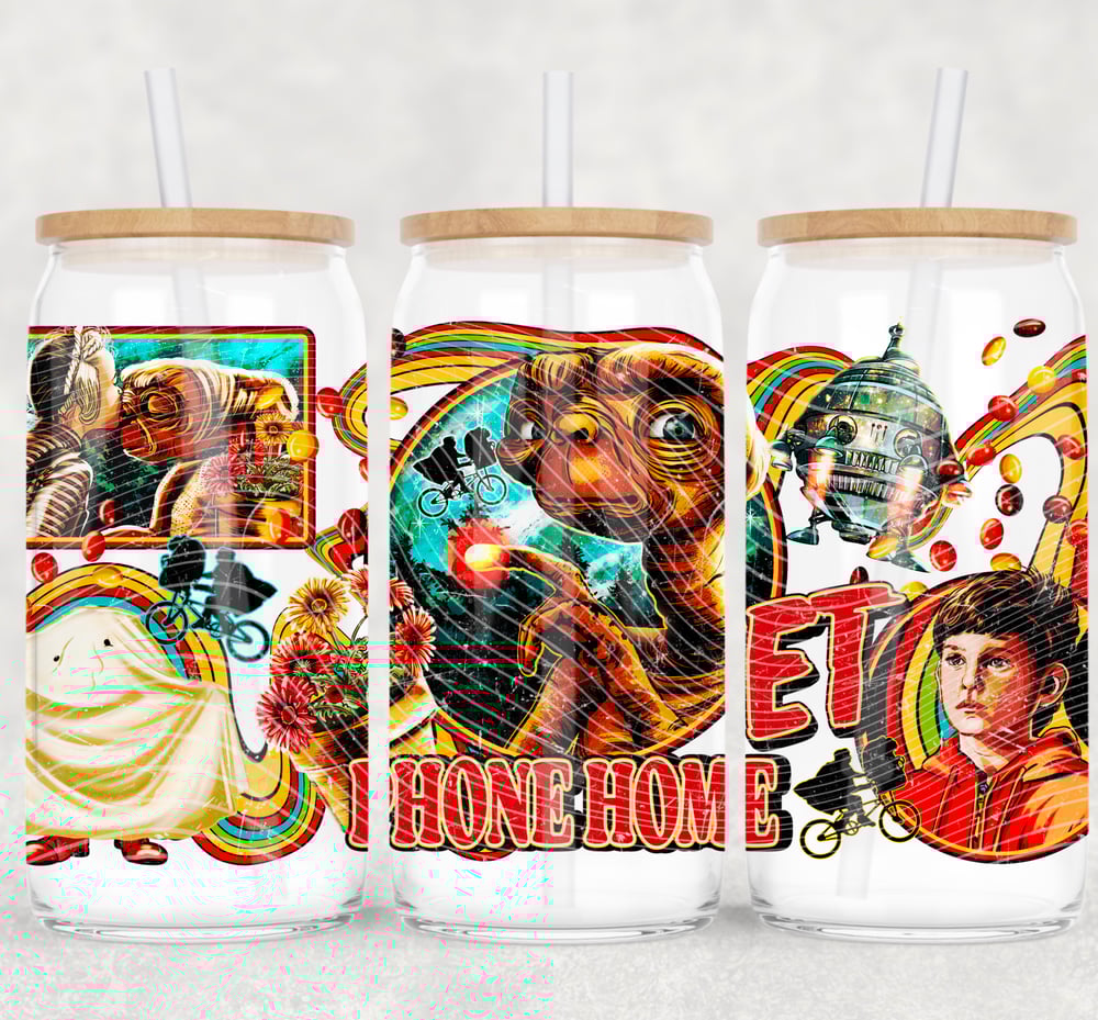 Image of ET Phone Home Uv Dtf Wrap Double Sided   W0639