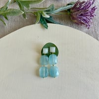 Image 1 of Pendiente aguamarina-