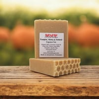 Fresh Pumpkin Fragrance Free: Goat Milk and Tallow Soap, Handmade Natural Bar