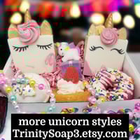 Image 2 of Unicorn Soap: Made With Goat Milk and Tallow, With Organic Oils,  Perfect Gift for Girls