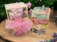 Image 1 of Luxurious Happy Birthday Soap Gift Box, Handmade Goat Milk Tallow Bars