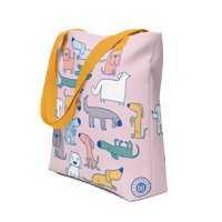 Image 2 of Dog Prints Tote Bag