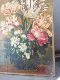 Image 2 of Peinture à l'huile bouquet de fleurs 