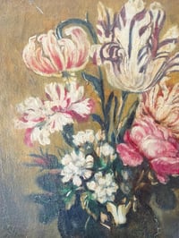 Image 3 of Peinture à l'huile bouquet de fleurs 
